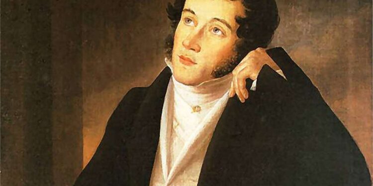 Adomas Mickevičius, 1828 Juzefo Oleškevičiaus paveikslas