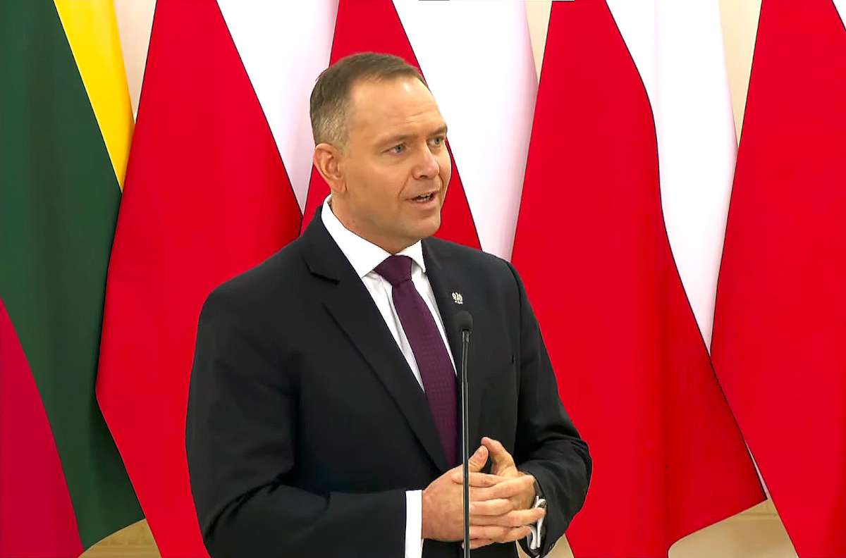 K. Navrockis spaudos konferencijoje | Alkas.lt nuotr.