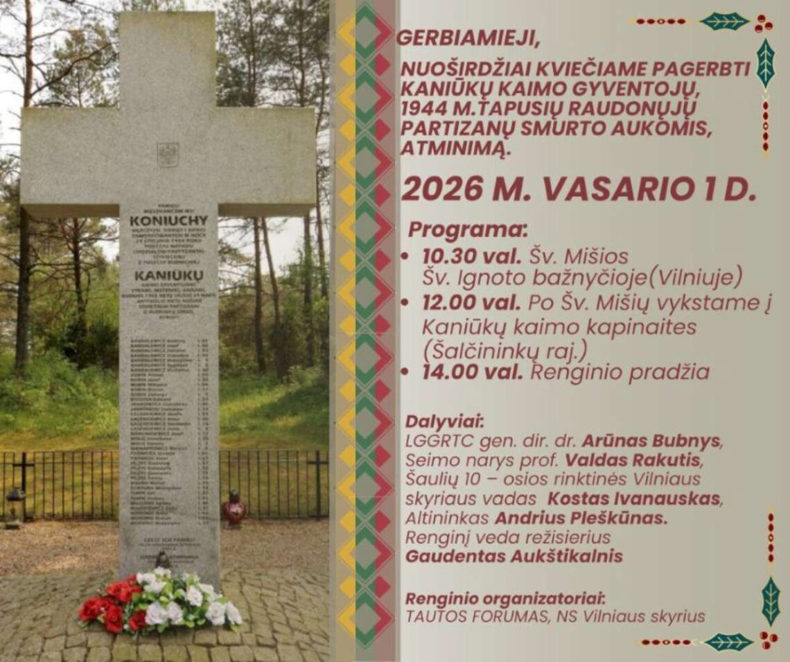 Pagerbimas Kaniūkų kaimo gyventojų