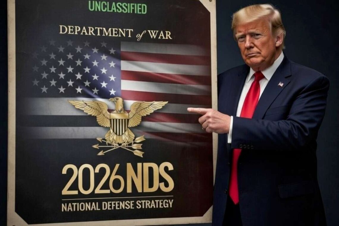 Donaldas Trampas rodo JAV Nacionalinės gynybos strategijos dokumentą | Alkas.lt koliažas