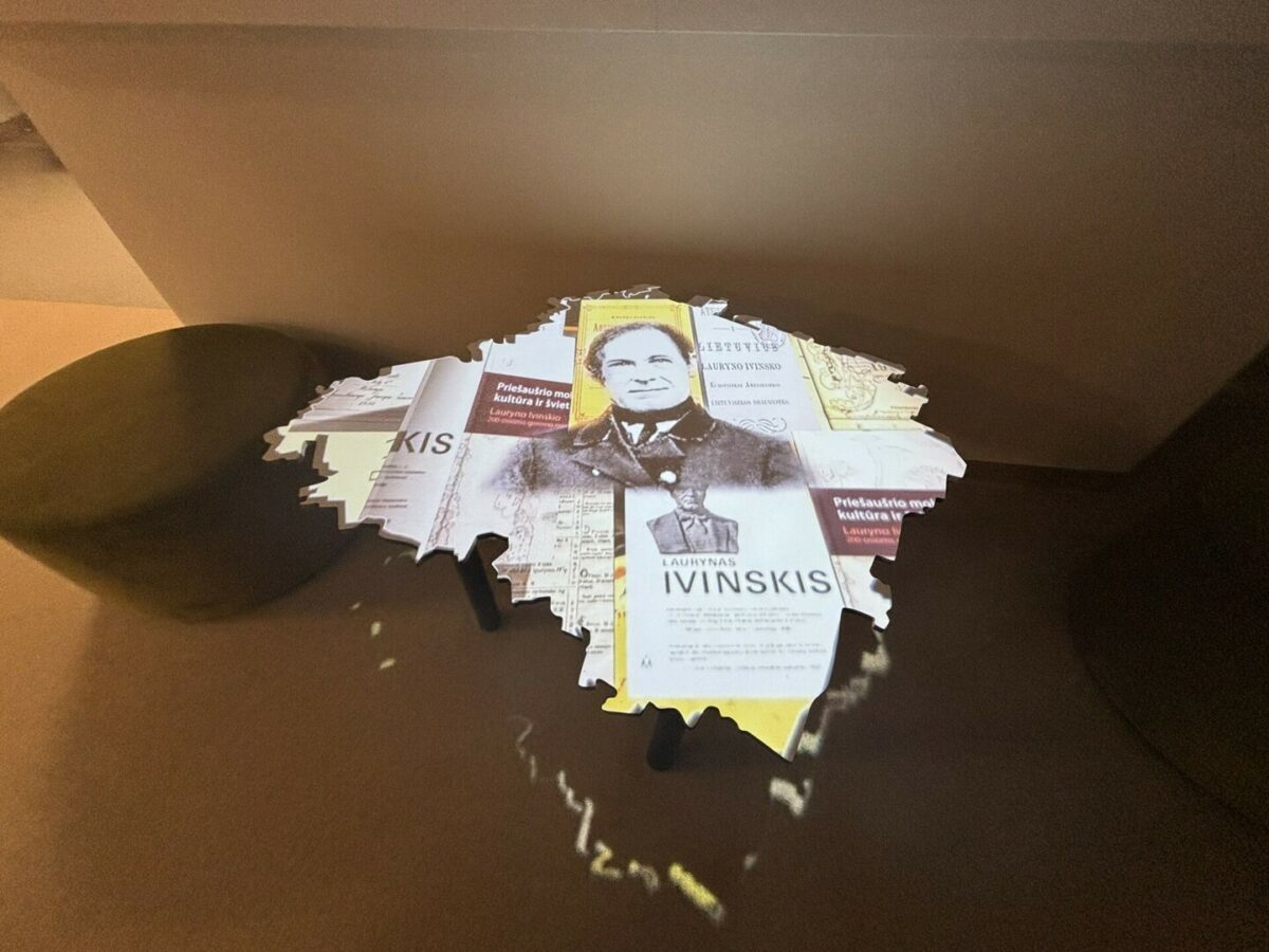 Šiaulių rajono kontrointeraktyvus stalas pasakojantis apie šviesuolius iš skirtingų seniūnijų 