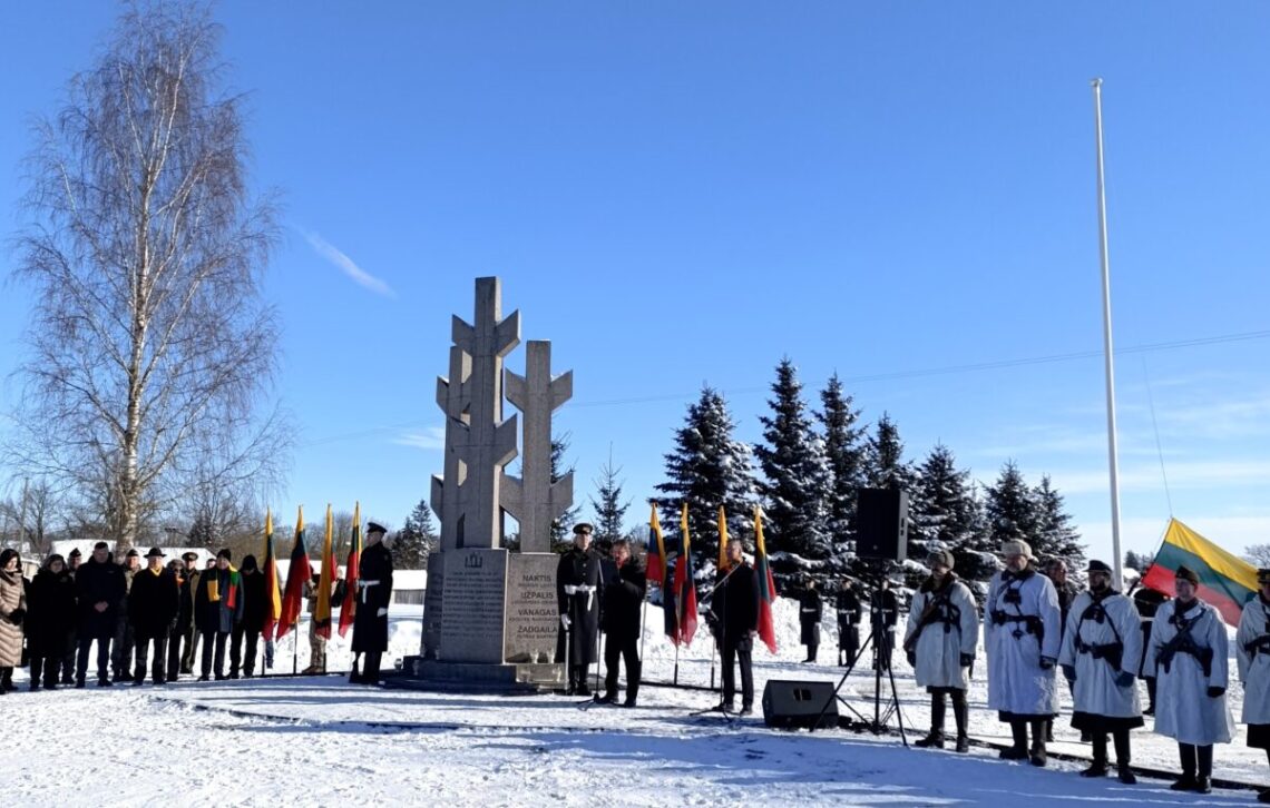 Minaičiuose pagerbti kovotojai už Lietuvos laisvę