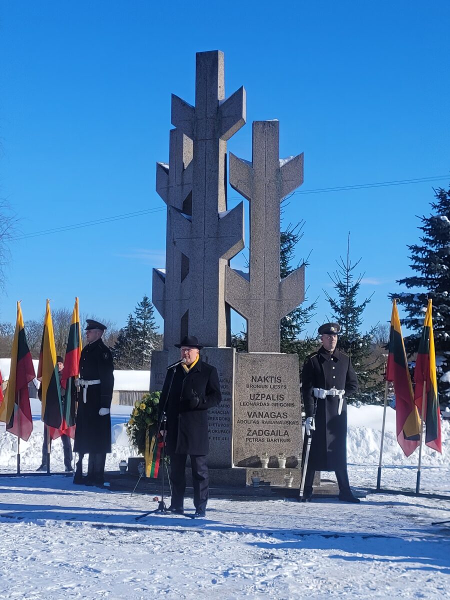 Minaičiuose pagerbti kovotojai už Lietuvos laisvę 