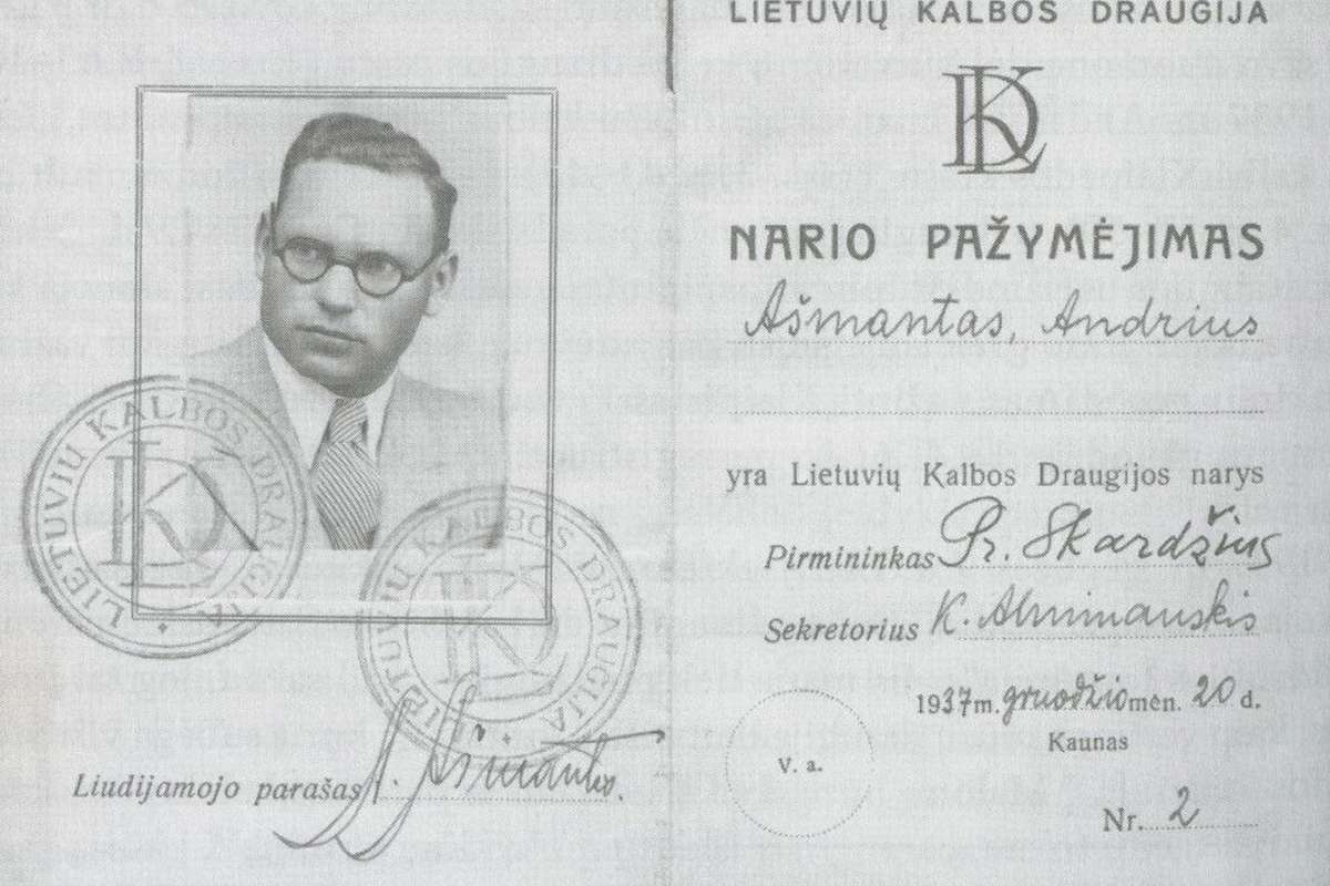 A. Ašmantui atminti | vki.lt nuotr.