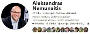 Aleksandro Nemunaičio FB logo