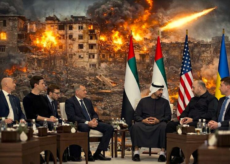 Abu Dabyje prasidėjo antrasis Rusijos, Ukrainos ir JAV derybų ratas