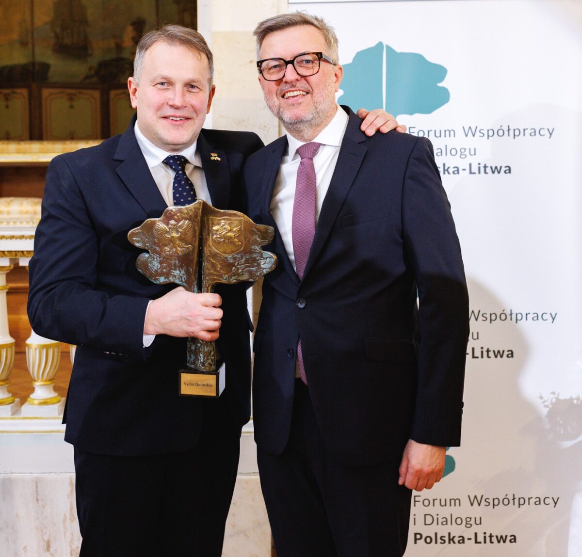 Apdovanojimai Lazenkų rūmuose už Lietuvos-Lenkijos santykių gerinimą