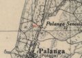 Fragmentas iš 1935 metų plano, kuriame pažymėtos Palangos žydų kapinės