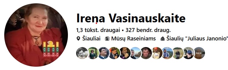 Irena Vasinauskaite FB logo