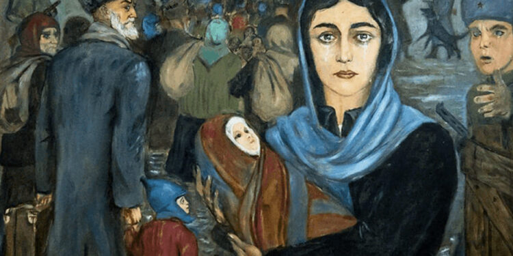 Jevgenijus Petrovičius Bitkinas (1932–2017). „Čečėnų deportacija“, 1969 m.