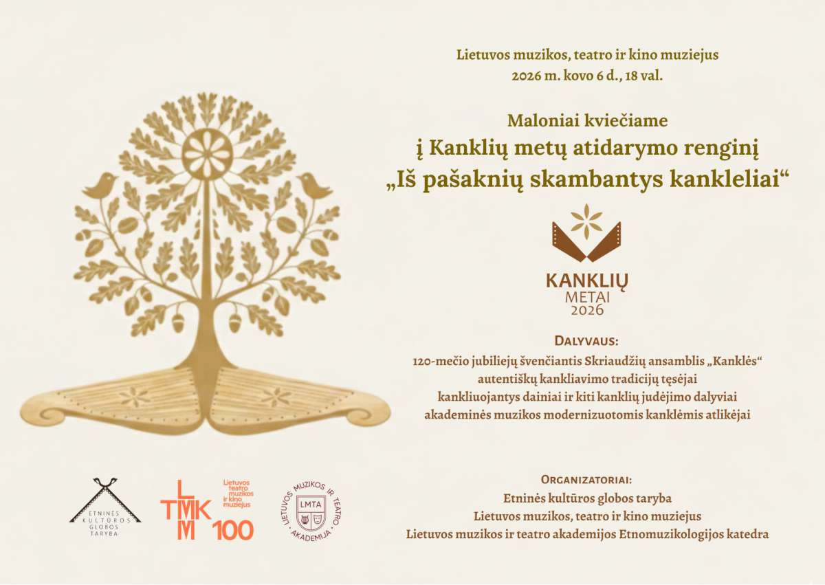 Kanklių metų atidarymo renginio kvietimas