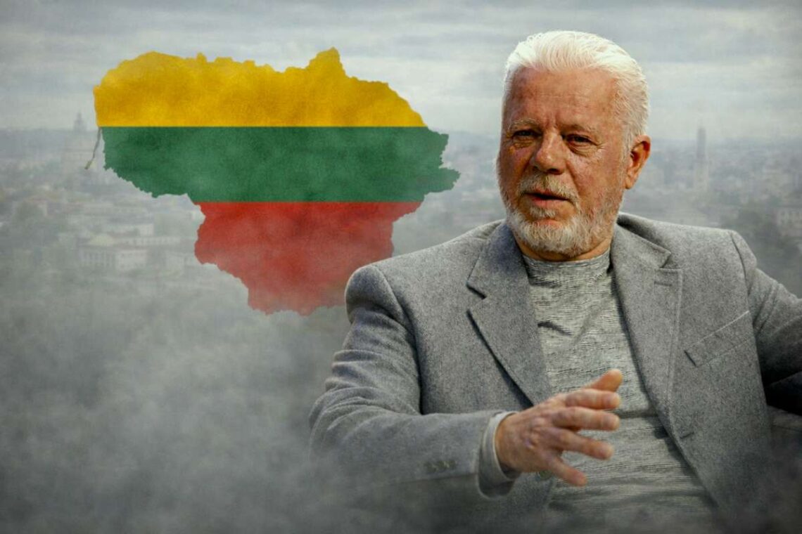 Kastytis Braziulis už nugaros Lieytuvos apybraižods...