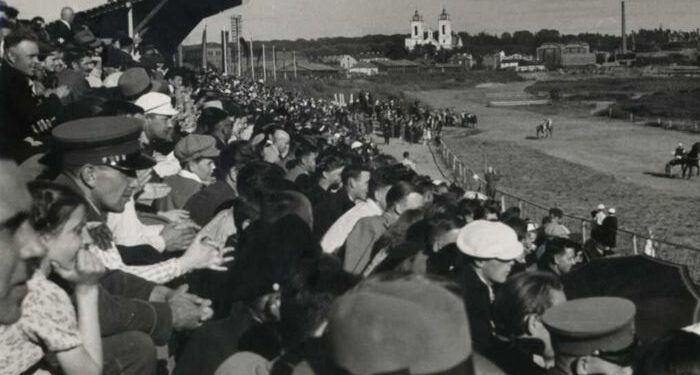 Hipodromas Kaune, Nemuno saloje (1903–1989). Nuotrauka saugoma Lietuvos centriniame valstybės archyve