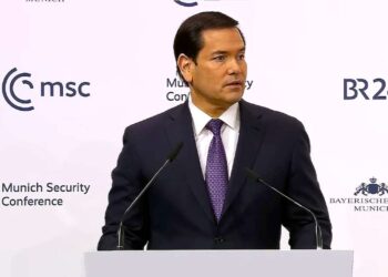 Markas Rubijas Miuncheno saugumo konferencijoje sako kalbą