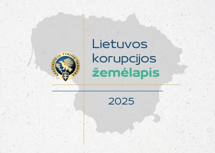 „Lietuvos korupcijos žemėlapis 2025“