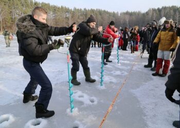 Žiemos žūklės šentės Mindūnuose akimirkos