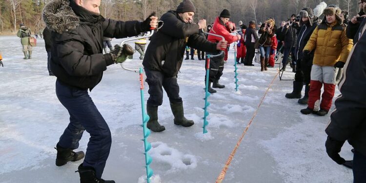 Žiemos žūklės šentės Mindūnuose akimirkos
