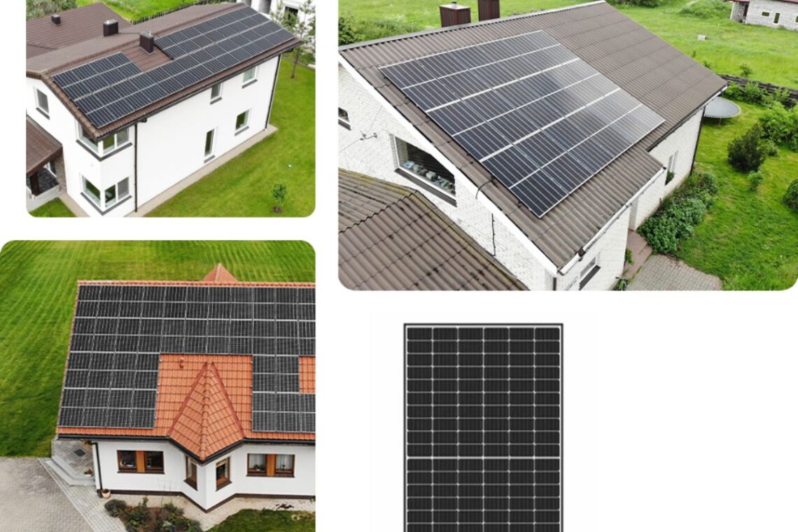 Namai su Saulės kolektoriais