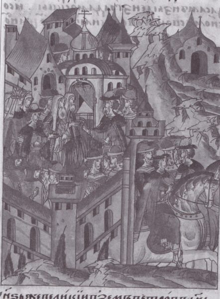 Maskvos apgultis, užpuolus chanui Mazovšai 1451 m. XVI a. antroji pusė 