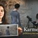 Koliažas iš videoinstaliacijos „Karmen: priklausymo utopijos“ vaizdų ir filmavimo proceso