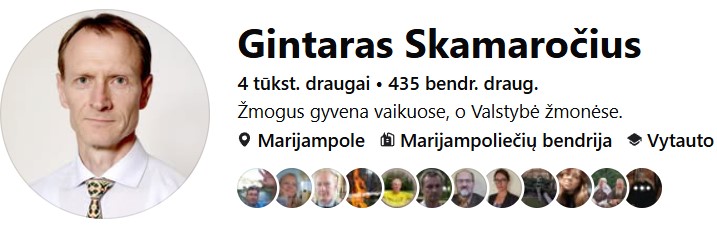 Gintaro Skamaročiaus FB logo ženklas