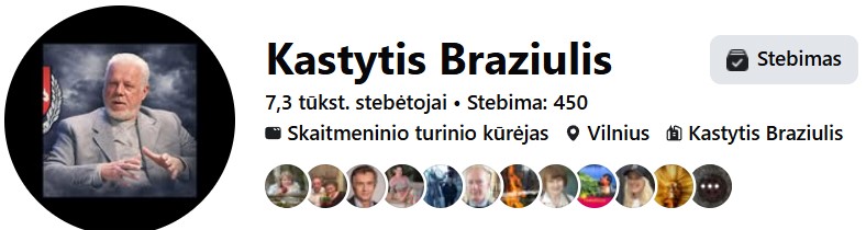 Kastyčio Braziulio FB logotipas