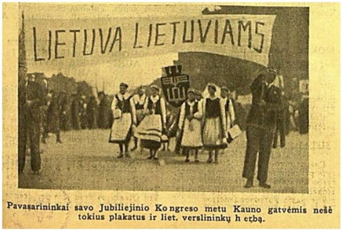 Savaitraščio „Verslas“ faksimilė „Lietuva - lietuviams!“ „Verslas“ (1938-07-07)