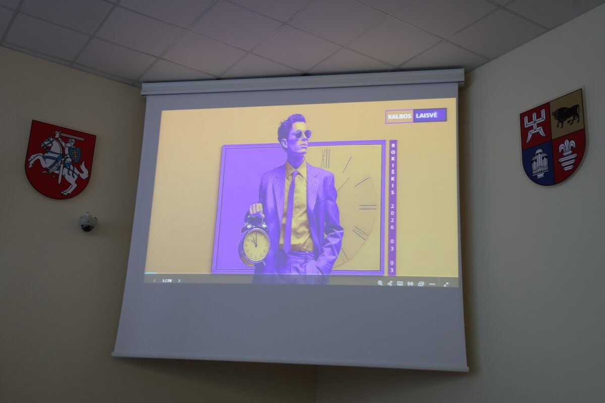 Rokiškyje penkių gimnazijų moksleiviai diskutavo apie kalbos laisvę 