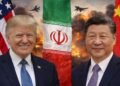 Donaldas Trampas ir Si Dzinpingas - tarp jų Irano vėliava