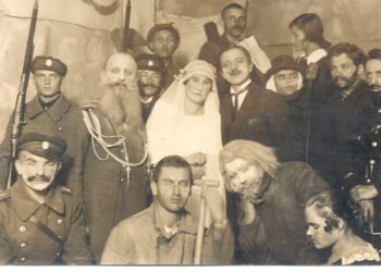 XX a. pr. Alantos mėgėjų teatro aktoriai