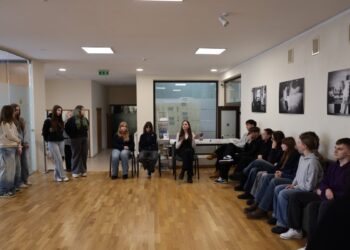 Rokiškyje penkių gimnazijų moksleiviai diskutavo apie kalbos laisvę