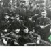 Dainavos apygardos vadovybė. Viduryje stovi ketvirtas iš kairės apygardos vadas D. Jėčys‑Ąžuolis (1947 04)