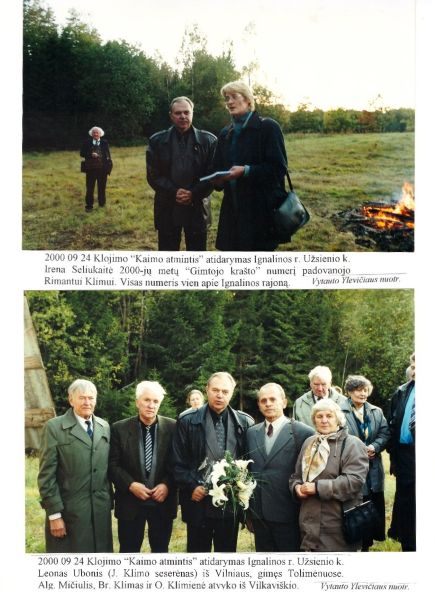 R. J. Klimo įkurto muziejaus „Kaimo istorija” atidarymas 