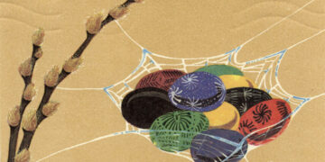 Velykinis atvirukas. Autorė A. Lisauskienė