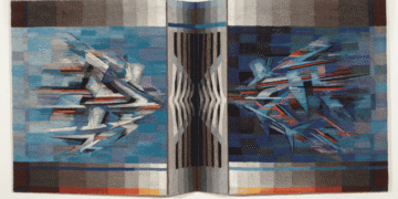 „Ir paukščiai nori skristi. I-III“, autorė Marija Švažienė, 1986 m. Lietuvos nacionalinio dailės muziejaus rinkinys