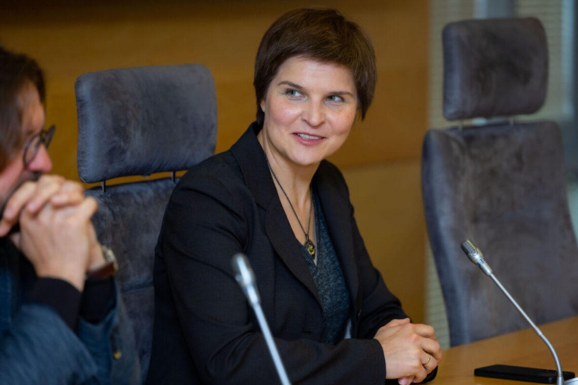Lina Paškevičiūtė. 2025 m. spaudos konferencija Seime