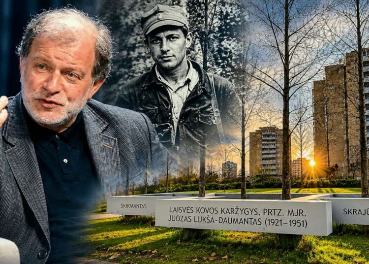 Darius Kuolys, Juozas Lukša-Daumantas ir jo atminimo ženklas Vilniuje
