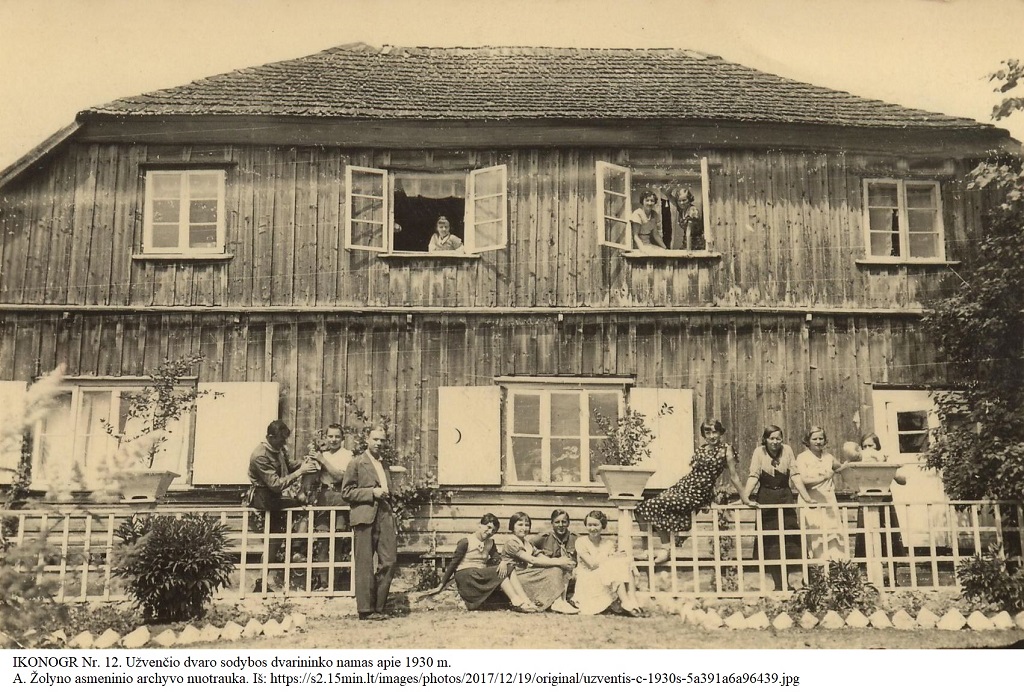 Užšvenčio dvaro sodybos dvarininko namas apie 1930 m. 