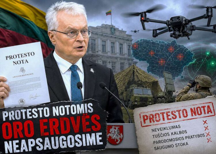 Lietuvos prezidentas su protesto nota