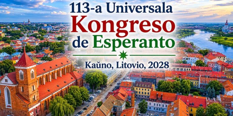 Pasaulio esperantininkų kongresas vyks Kaune