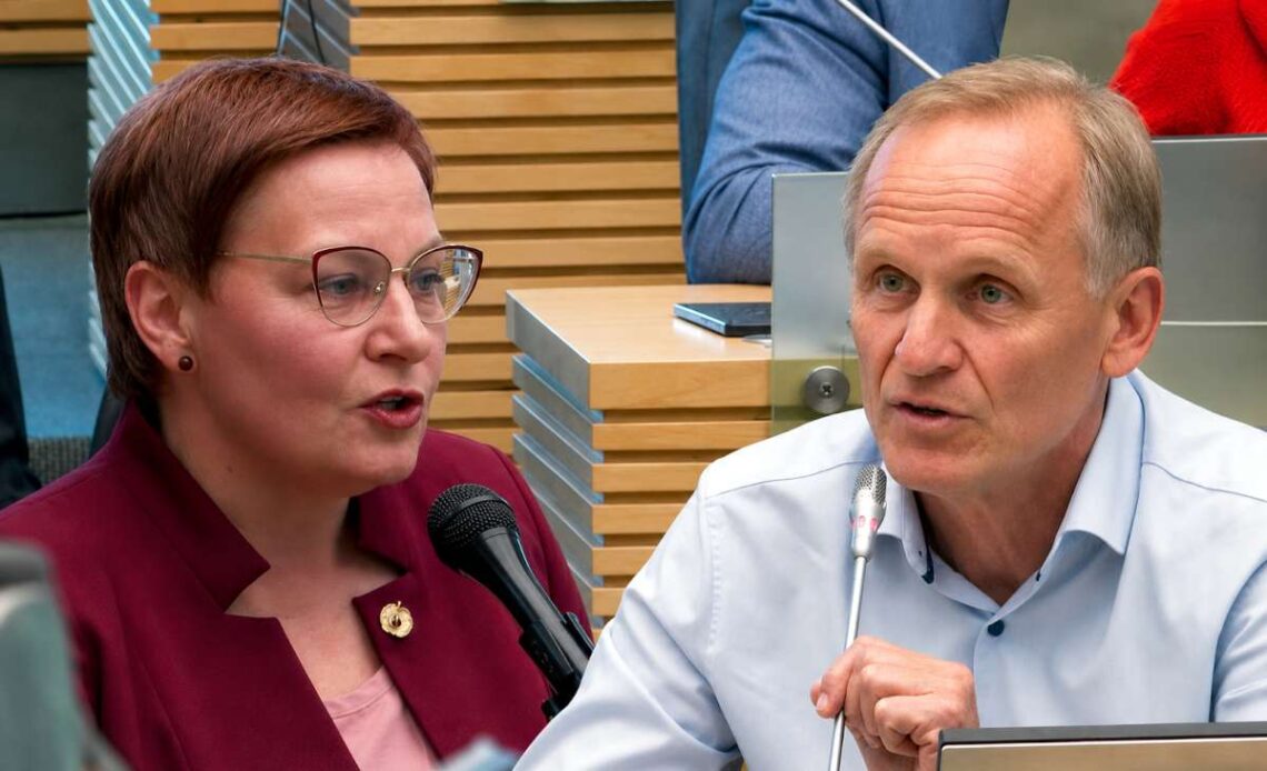 Daiva Ulbinaitė ir Rimantas Jankūnas Seime
