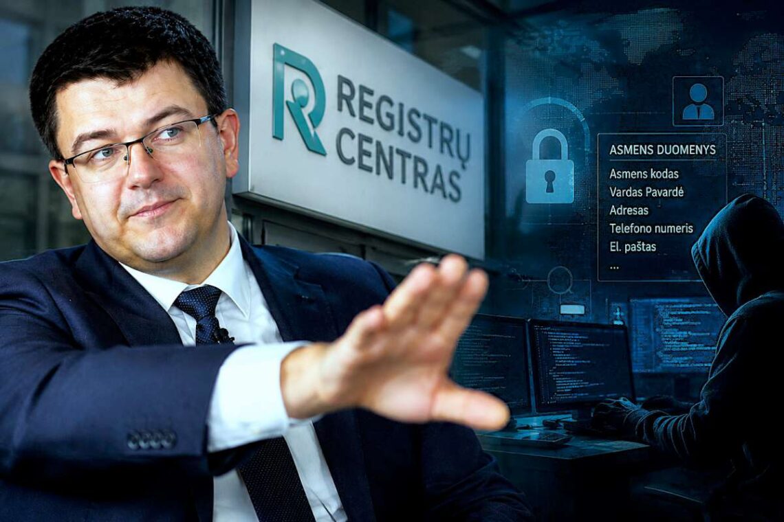 Vytautas Sinica Registrų centro duomenų vagystės ir kibernetinio įsilaužimo fone