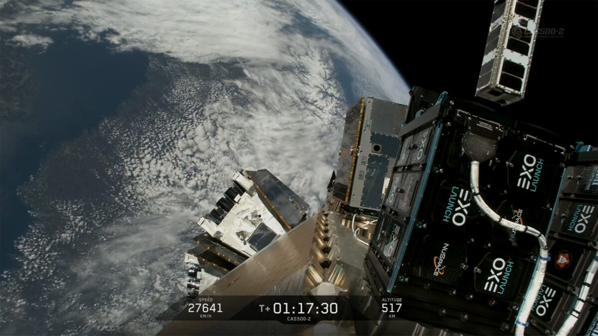 SNAPPY Palydovo atsiskyrimas nuo raketos