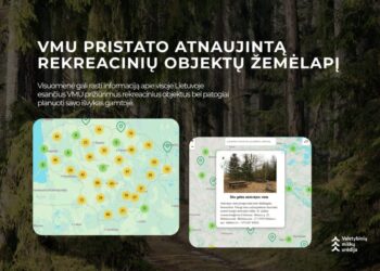 VMU pristato atnaujintą poilsio vietų žemėlapį