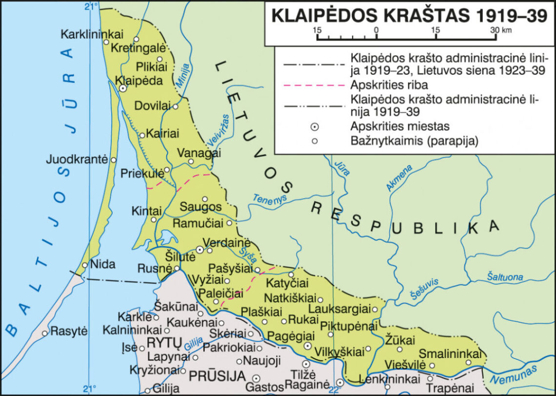 Žml. Klaipėdos kraštas 1919–1939 m.