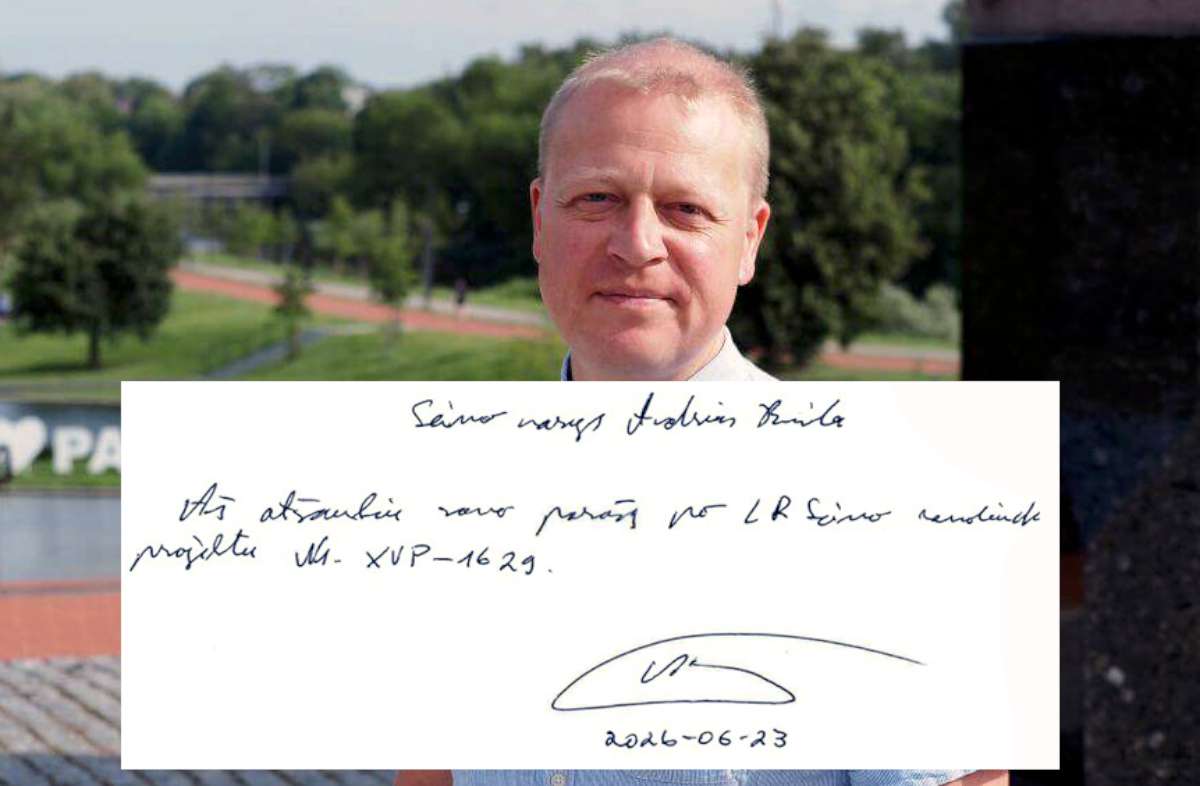 Andrius Busila išsižada savo parašo | Alkas.lt koliažas