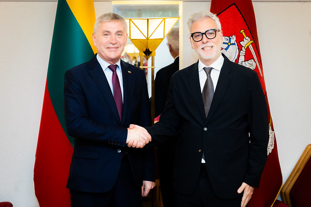 Federikas Molikonis (Federico Mollicone) susitiko su Kęstučiu Vilkausku