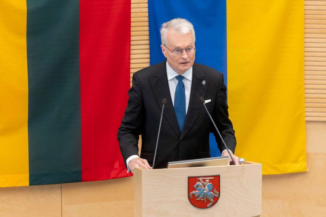 Prezidentas Gitanas Nausėda Seime skaito 2026 metų metinį pranešimą