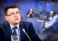 Vytautas Sinica ir muftijus Beganskas LRT radijo studijos koliaže
