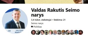 Valdo Rakučio FB logotipas